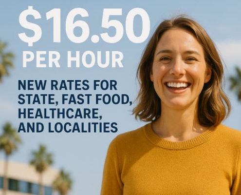 California Minimum Wage Increase 2025 - New Rates for State, Fast Food, Healthcare, and Localities