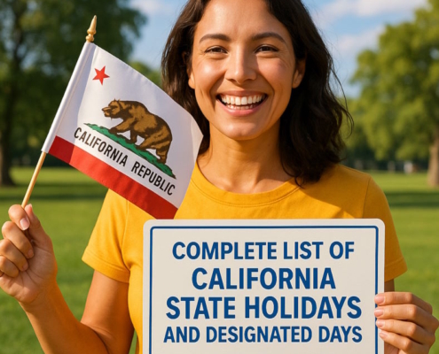 Complete List of California State Holidays and Designated Days