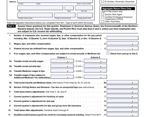 Form 941 New